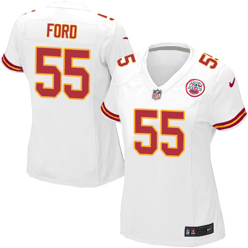 Women's Limited Dee Ford Nike Jersey White Road - #55 NFL Kansas City Chiefs